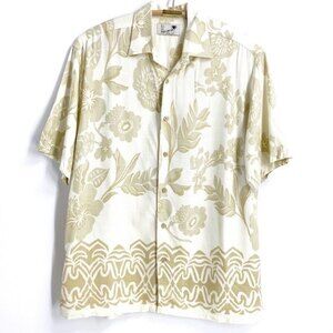 Havana Shirt Company Shirt Tropical Print Cream M